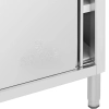  Stół gastronomiczny z szafką z drzwiami suwanymi STAL 100 x 50 cm do 330 kg - zdj. dodatkowe 2