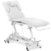  Łóżko stół kosmetyczny do masażu elektryczny 3 silniki 250 kg NANTES - biały - zdj. dodatkowe 1