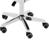  Krzesło kosmetyczne obrotowe z oparciem na kółkach 45-59 cm GLAND - białe - zdj. dodatkowe 3
