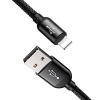  Wytrzymały przewód kabel 3w1 USB microUSB Iphone Lightning USB-C 3.5A 1.2M czarny - zdj. dodatkowe 1