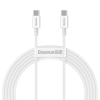 Superior kabel przewód USB-C USB-C Quick Charge FCP 100W 5A 20V 2m biały