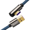  Legendary kątowy kabel przewód dla graczy USB USB-C 66W 2m niebieski - zdj. dodatkowe 1