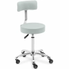  Krzesło taboret hoker kosmetyczny z oparciem na kółkach do 150 kg WELLS pistacjowy - zdj. dodatkowe 1