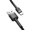  Wytrzymały kabel przewód w oplocie USB do USB-C QC3 0.5m - czarno-szary - zdj. dodatkowe 6