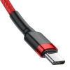  Wytrzymały kabel przewód w oplocie USB-C do USB-C QC3 1m - czerwony - zdj. dodatkowe 4