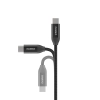  Kabel przewód do ładowania i transmisji danych USB-C 2m - czarny - zdj. dodatkowe 6