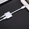  Adapter przejściówka rozdzielacz słuchawkowy iPhone Lightning - Lightning 3.5mm mini jack biały - zdj. dodatkowe 10