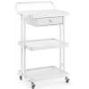  Wózek stolik kosmetyczny fryzjerski 1 szuflada 3 półki 55 x 45 x 96 cm - biały - zdj. dodatkowe 1