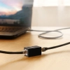  Złączka sieciowa łącznik kabli sieciowych Ethernet RJ45 10Gbps czarny - zdj. dodatkowe 2
