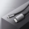  Kabel przewód przejściówka HDMI - USB-C 4K 60Hz 1.5m czarno-szary - zdj. dodatkowe 9