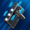 9w1 ładowarka samochodowa rozdzielacz 5x USB 1x USB-C 3x gniazdo zapalniczki PD QC czarny - zdj. dodatkowe 1