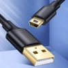  Przewód kabel 5-pinowy pozłacany USB - mini USB 0.25m czarny - zdj. dodatkowe 1