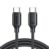  Kabel przewód USB-C - USB-C 480Mb/s 60W 1m czarny - zdj. dodatkowe 1