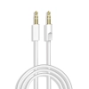  Kabel przewód audio stereo AUX mini jack 3.5mm 3 polowy 1m biały - zdj. dodatkowe 1