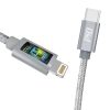  Wytrzymały kabel przewód do iPhone USB-C - Lightning Power Delivery 45W 1m szary - zdj. dodatkowe 4