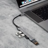  Adapter rozdzielacz HUB z gniazda USB-C na 4x USB czarny szary - zdj. dodatkowe 4