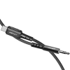  Kabel przewód audio AUX USB-C - 3.5mm mini jack 1.2m czarny - zdj. dodatkowe 2
