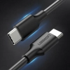  Kabel przewód USB-C do ładowania i transferu danych 3A 0.5m czarny - zdj. dodatkowe 3