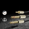  Kabel przewód rozdzielacz audio mini jack 3.5 mm - 2x jack 6.35mm 1m szary - zdj. dodatkowe 10