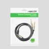  Kabel przewód rozdzielacz audio mini jack 3.5 mm - 2x jack 6.35mm 1m szary - zdj. dodatkowe 4