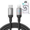  Kabel przewód do iPhone USB-C - Lightning A10 Series 20W 1.2m czarny - zdj. dodatkowe 3