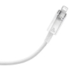  Kabel przewód w oplocie do iPhone Explorer Series USB-C - Lightning 20W 1m biały - zdj. dodatkowe 2
