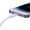  Kabel przewód w oplocie do iPhone Explorer Series USB-C - Lightning 20W 1m biały - zdj. dodatkowe 8