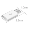  Adapter przejściówka wtyczka z micro USB na USB-C biała - zdj. dodatkowe 3