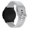 Uniwersalny silikonowy pasek do smartwatcha Silicone Strap TYS szer. 22mm szary