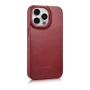  Skórzane etui iPhone 14 Pro z klapką magnetyczne MagSafe CE Oil Wax Premium Leather bordowy - zdj. dodatkowe 3