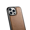  Etui pokryte naturalną skórą do iPhone 14 Pro Max Leather Oil Wax jasny brąz - zdj. dodatkowe 4