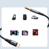  Kabel audio stereo do iPhone iPad AUX 3.5 mm mini jack - Lightning 1.2m czarny - zdj. dodatkowe 9