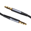  Kabel przewód Audio Stereo AUX 3.5mm mini jack 1.2m czarny - zdj. dodatkowe 1