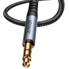  Kabel przewód Audio Stereo AUX 3.5mm mini jack 1.2m czarny - zdj. dodatkowe 2