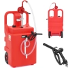 Przenośny zbiornik paliwa z ręczną pompą na kółkach 20 l/min 120 l