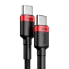  Nylonowy mocny kabel przewód USB-C PD 100W 20V 5A 2m czarny - zdj. dodatkowe 3