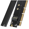  Karta rozszerzeń adapter PCIe 4.0 x16 do M.2 NVMe M-Key czarna - zdj. dodatkowe 1