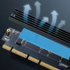  Karta rozszerzeń adapter PCIe 4.0 x16 do M.2 NVMe M-Key czarna - zdj. dodatkowe 4