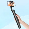  Selfie stick kijek teleskopowy do telefonu ze stojakiem i pilotem Bluetooth 1.5m czarny - zdj. dodatkowe 7
