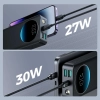  Powerbank z latarką 30W 30000mAh + kabel USB-A - USB-C 25cm czarny - zdj. dodatkowe 8