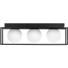  Lampa sufitowa nowoczesna 3 punktowa E9 - szklane kule w ramie - zdj. dodatkowe 4