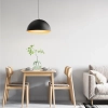  Lampa wisząca nowoczesna 1 punktowa kształt kopuły - czarno złota - zdj. dodatkowe 3