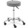 Taboret stołek hoker kosmetyczny na kółkach do 150 kg WORCESTER - ciemnoszary