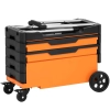  Wózek warsztatowy montażowy z regulacją wysokości 2 szuflady 69 x 38.4 x 95.7 cm - zdj. dodatkowe 2