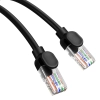  Kabel przewód sieciowy Ethernet Cat 5 RJ-45 1000Mb/s skrętka 3m czarny - zdj. dodatkowe 7