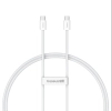 Kabel przewód USB-C 30W PD 480Mb/s Superior Series ll 1m biały