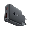  Mała płaska ładowarka sieciowa GaN PD 30W USB-A USB-C czarna - zdj. dodatkowe 1