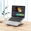  7w1 Podstawka pod laptopa HUB adapter PD USB-C SD TF USB-A HDMI 100W szara - zdj. dodatkowe 2