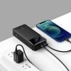  Powerbank 30000mAh 15W Bipow + kabel USB 4w1 microUSB / Lightning / 2x USB-C 1.2m czarny - zdj. dodatkowe 5