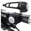  Dzwonek rowerowy elektroniczny w obudowie silikonowej - czarny - zdj. dodatkowe 1